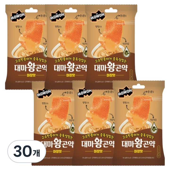 모원 대마왕 곤약 마장맛, 54g, 30개