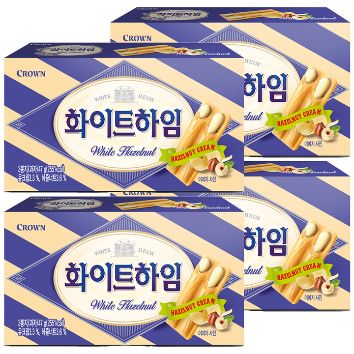 쵸코하임 크라운 화이트, 47g, 4개