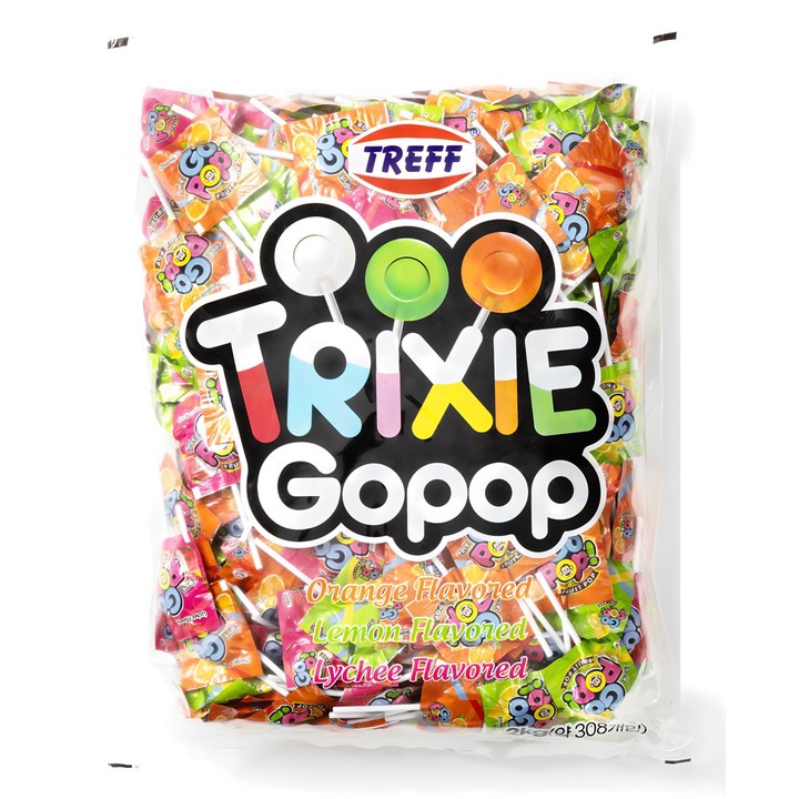 TRIXIE 고 팝 플랫 롤리팝, 2kg, 1개