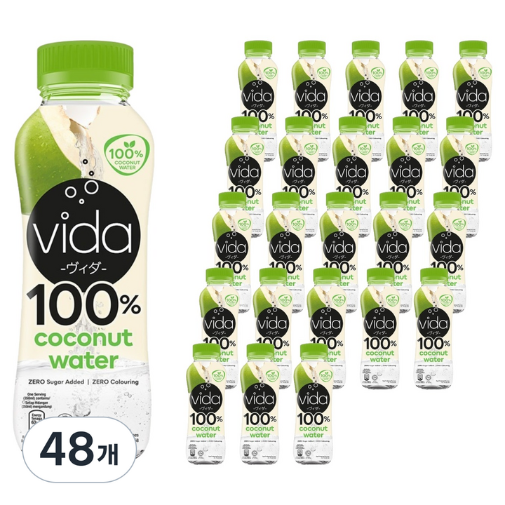 비다 코코넛 워터 100%, 350ml, 48개