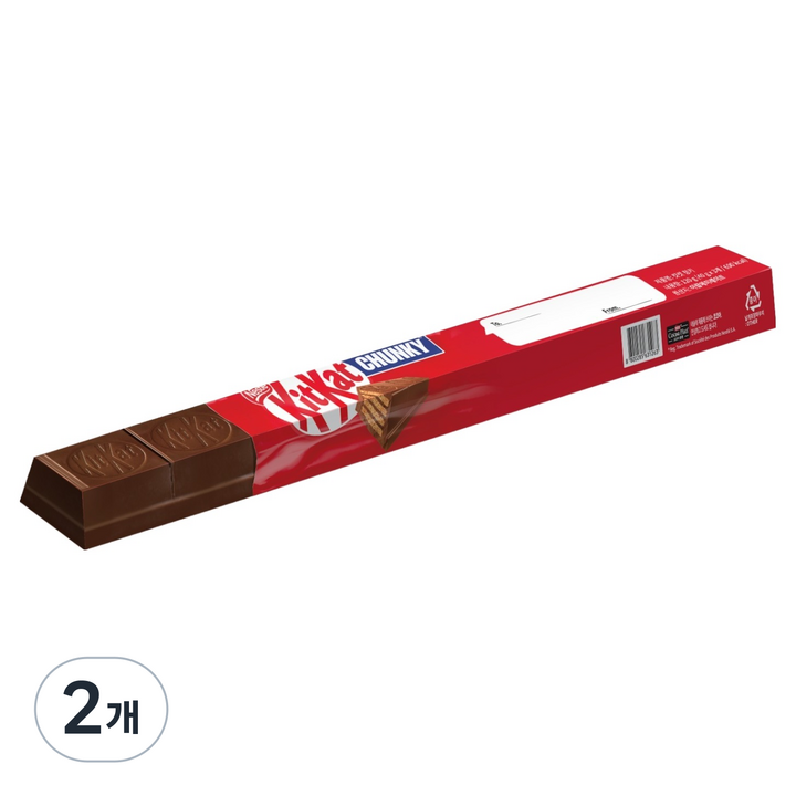 KitKat 청키 3입 프로모션 팩, 120g, 2개