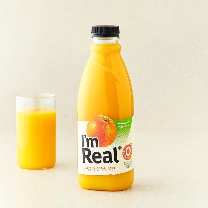 풀무원 아임리얼 순수착즙오렌지, 700ml, 1개