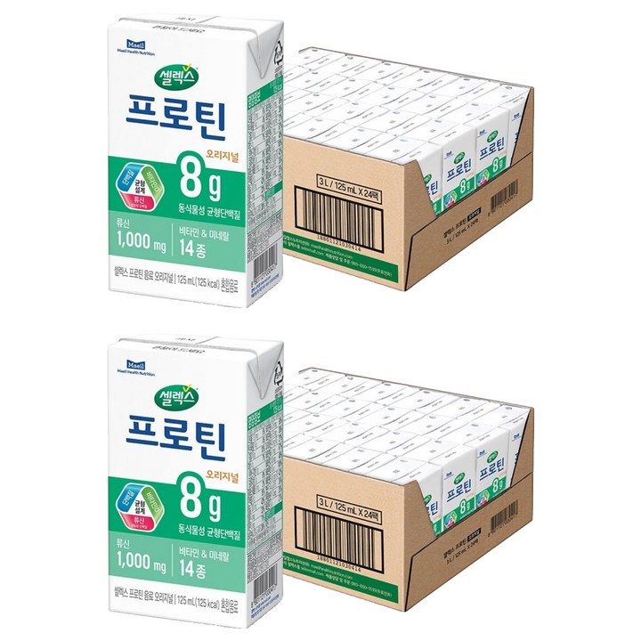 셀렉스 프로틴 오리지널, 125ml, 48개