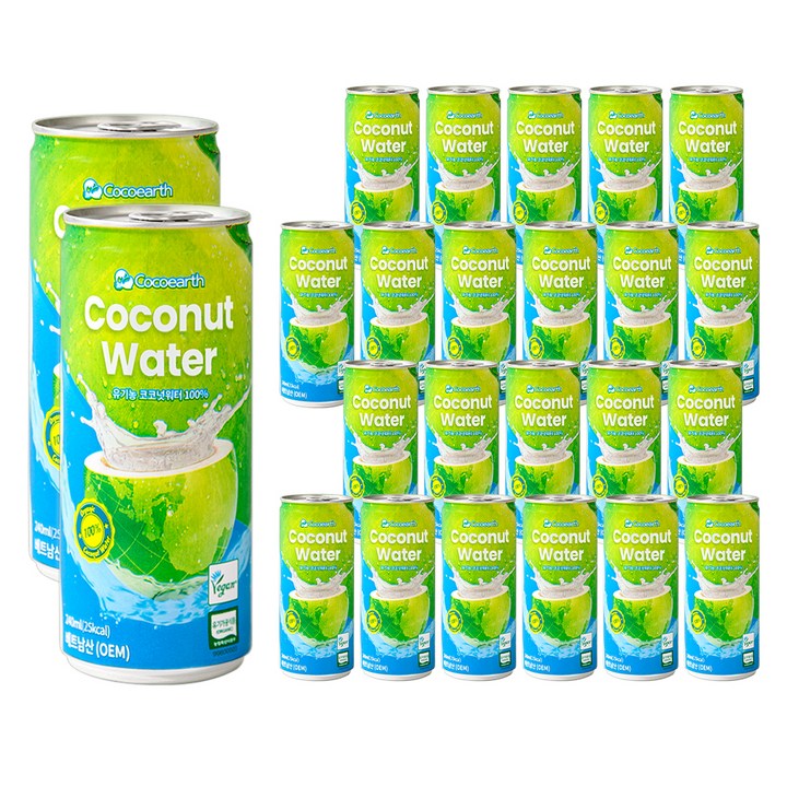 코코어스 유기농 코코넛워터, 240ml, 24개
