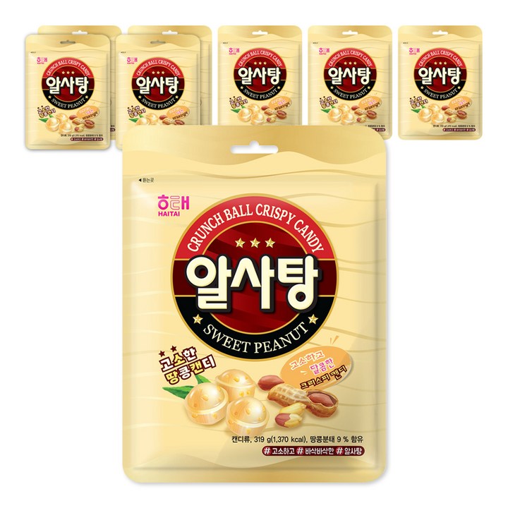 해태제과 알사탕, 319g, 8개