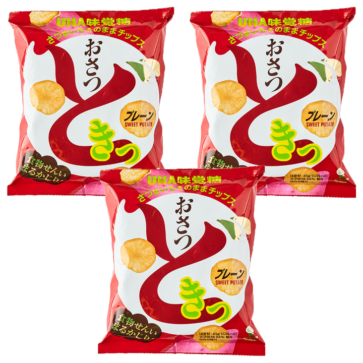 유하미카쿠토 미카쿠도 오사츠도키 고구마칩, 85g, 3개