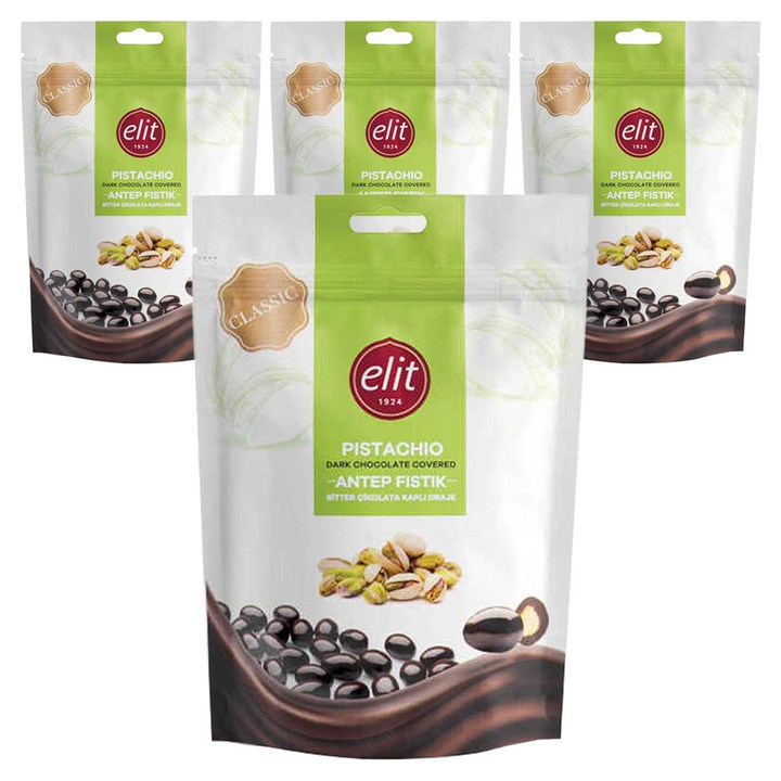 elit 다크초콜릿 커버드 피스타치오, 125g, 4개