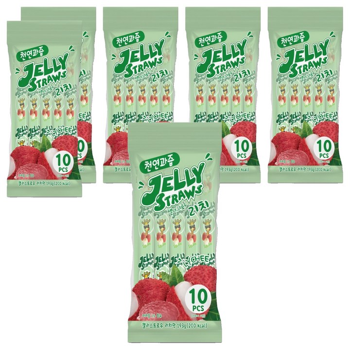 젤리스트로우 리치맛 10개입, 193g, 6개