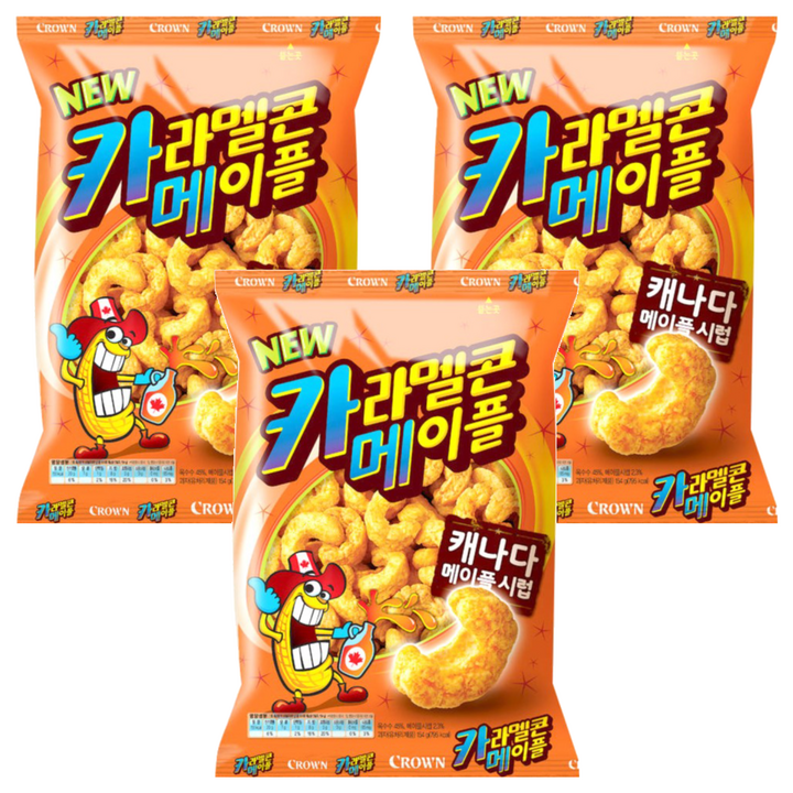 크라운 카라멜콘 메이플, 154g, 3개