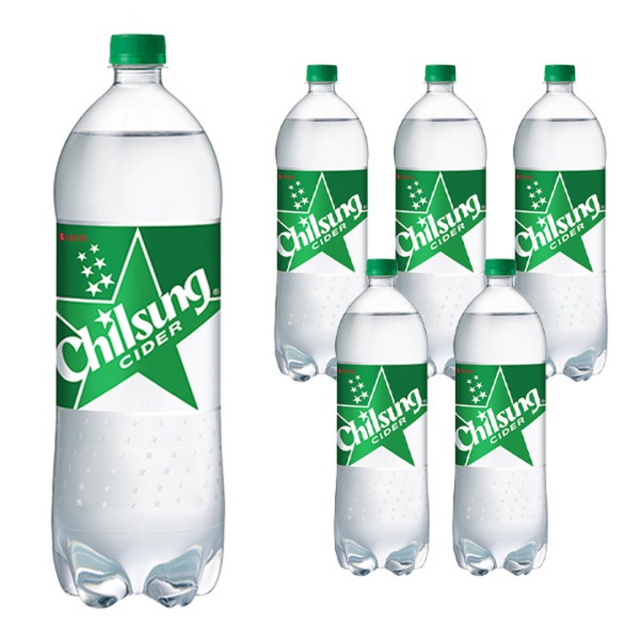 칠성사이다 페트, 2L, 6개