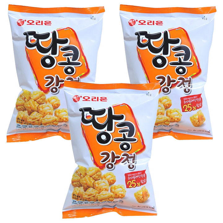 오리온 땅콩강정, 80g, 3개