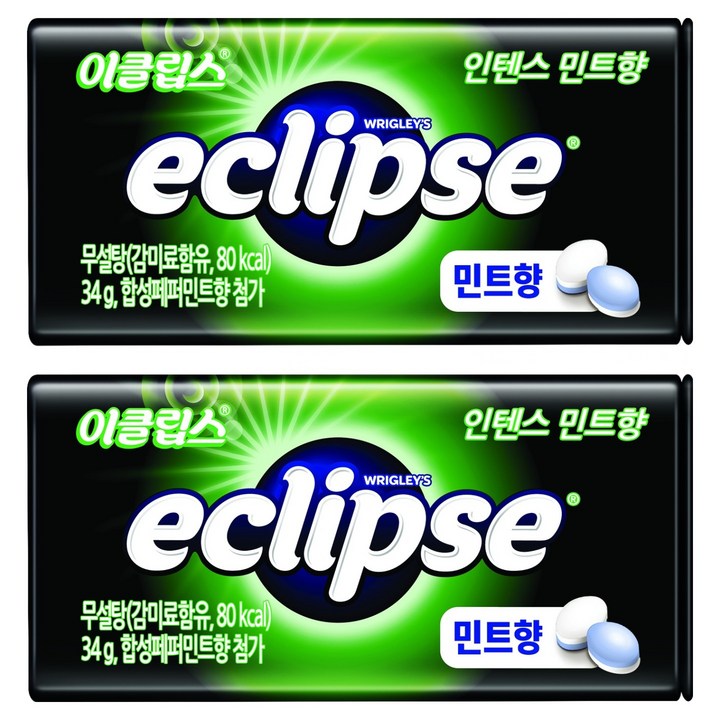 이클립스 캔디 인텐스민트향, 34g, 2개