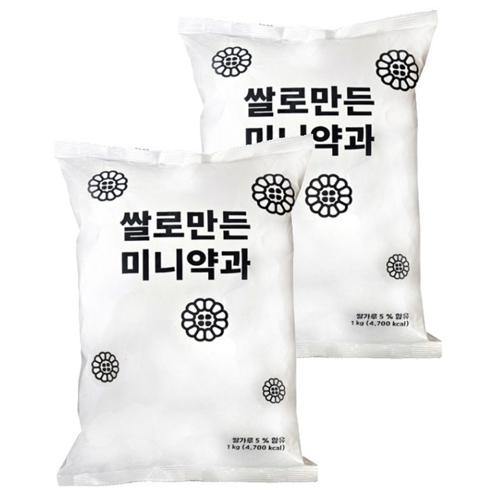 쌀로 만든 미니약과, 1kg, 2개