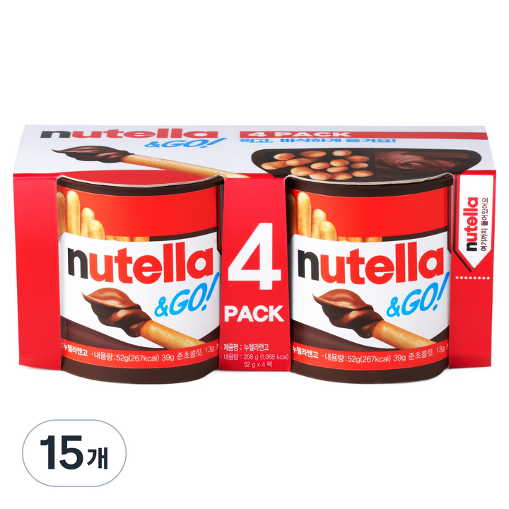 누텔라 앤고 T1 4p, 208g, 15개