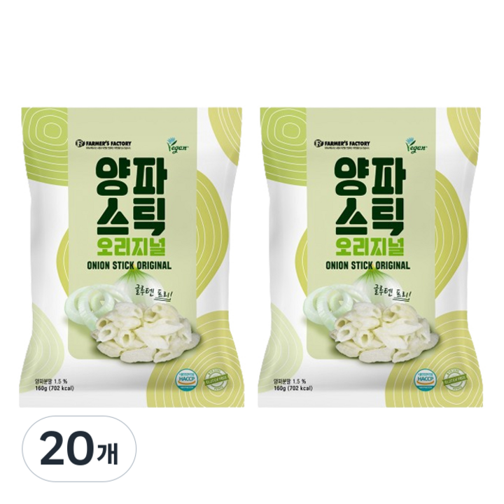 달곰삼삼 양파스틱 오리지널, 160g, 20개