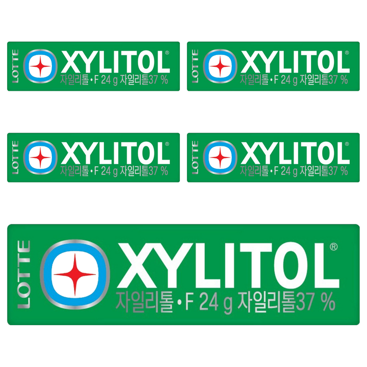 롯데자일리톨 에프, 24g, 5개