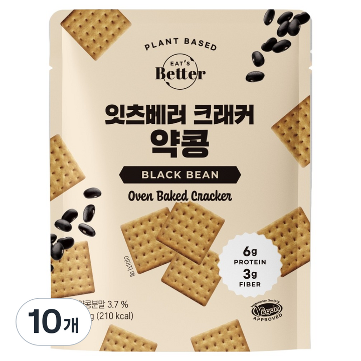 잇츠베러 크래커 약콩, 45g, 10개