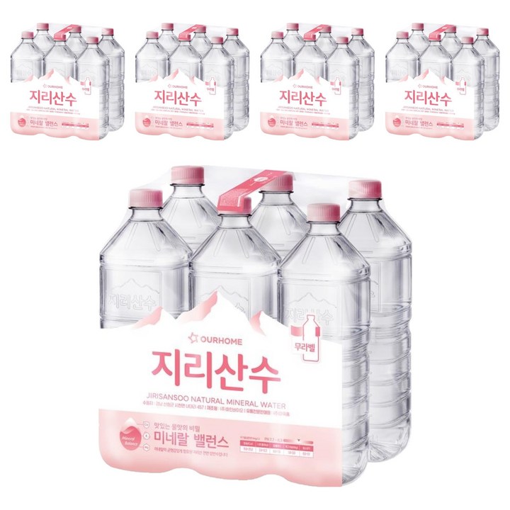 지리산수 무라벨, 30개, 2L
