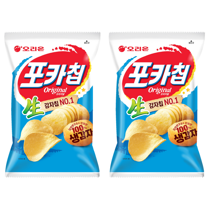 포카칩 오리지널, 66g, 2개