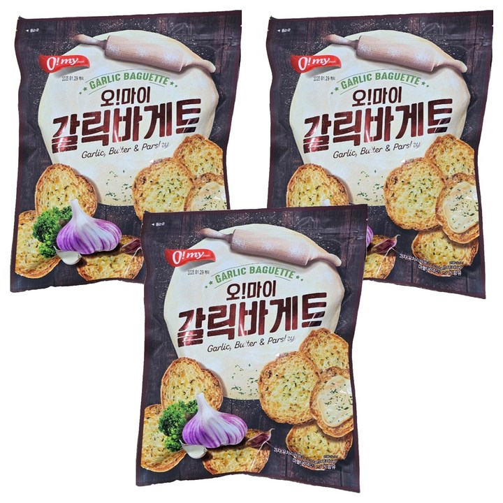 오 마이 갈릭바게트, 3개, 300g