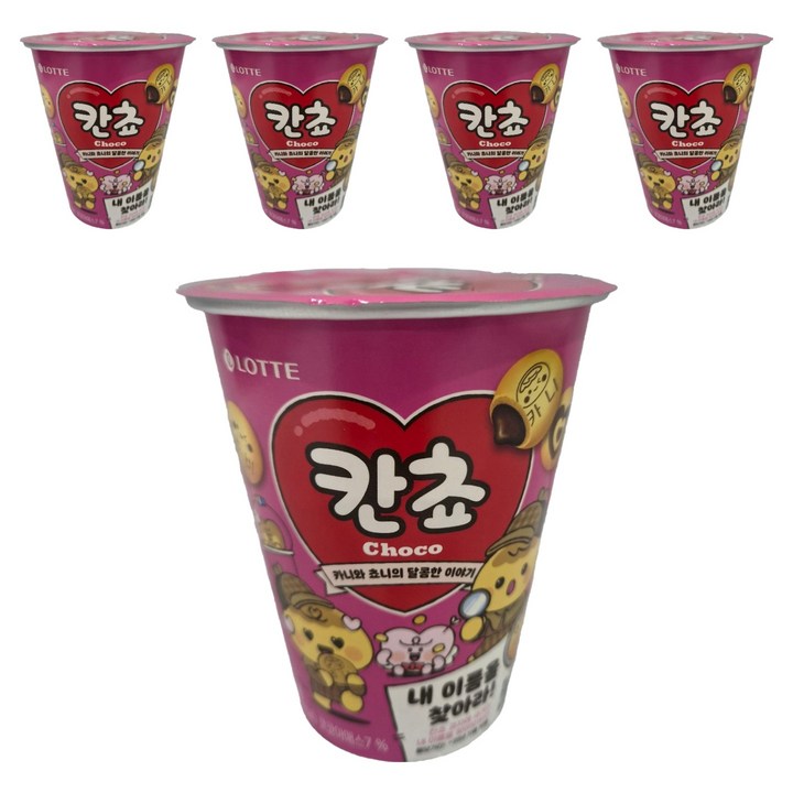 롯데웰푸드 칸쵸 컵, 88g, 5개