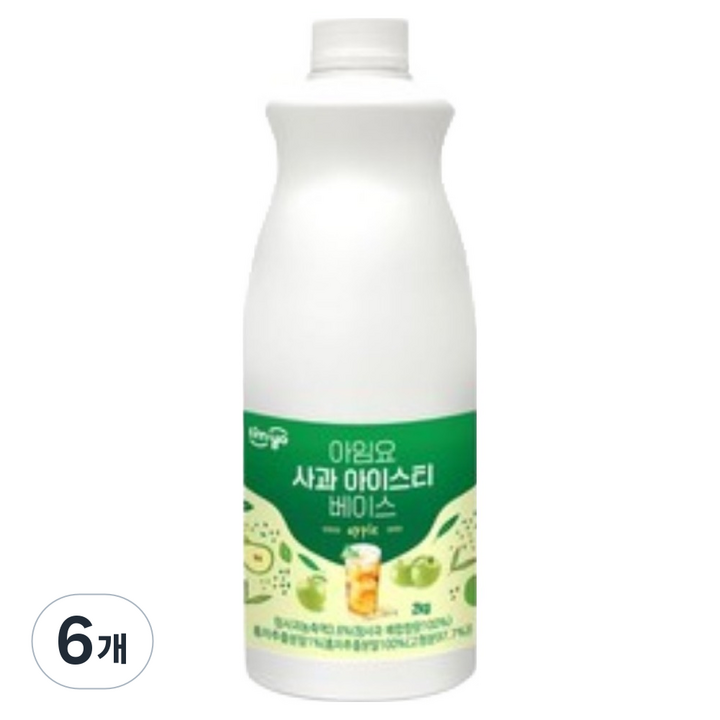 아임요 사과아이스티 베이스, 2kg, 6개