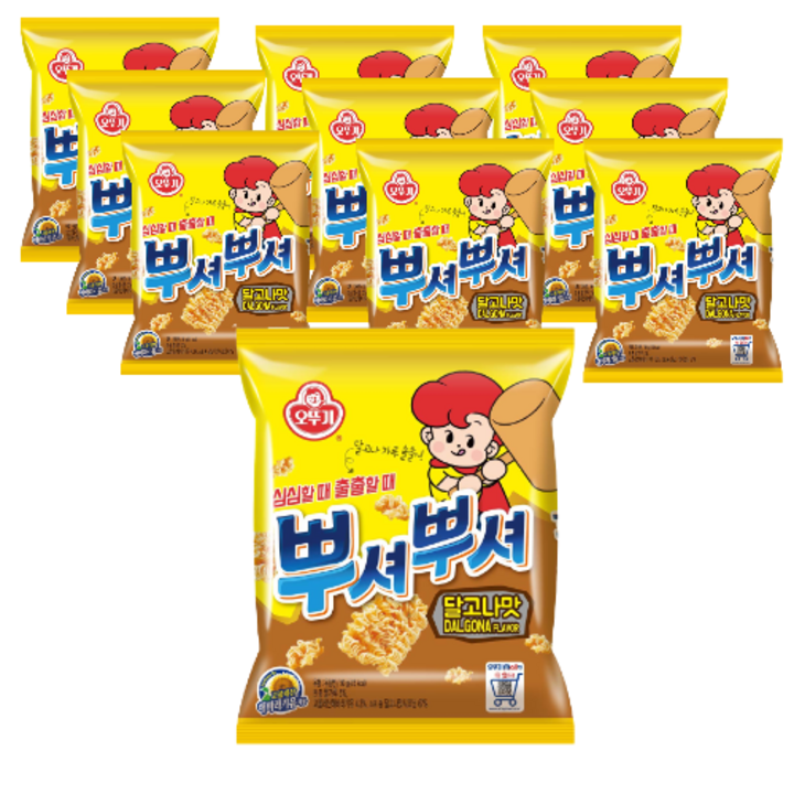 오뚜기 뿌셔뿌셔 달고나맛 10p, 900g, 1개