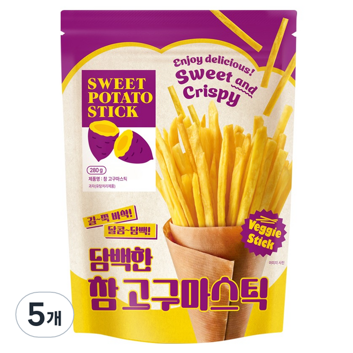 하루견과 참고구마스틱, 280g, 5개