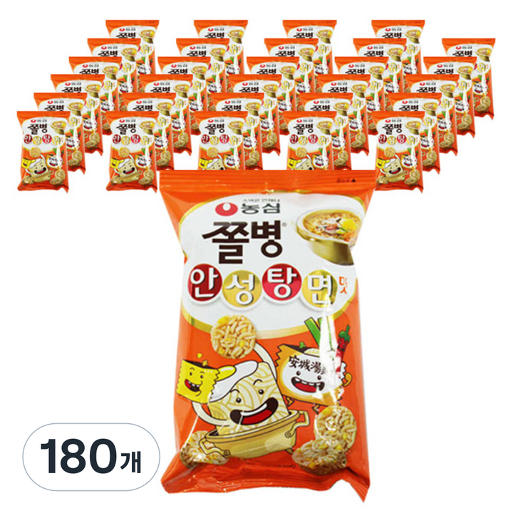 쫄병스낵 안성탕면맛, 77g, 180개