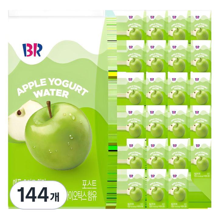 배스킨라빈스 애플 요거트 워터, 120ml, 144개
