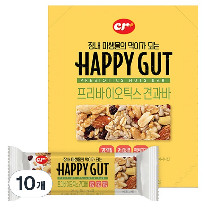 씨알로 해피갓 프리바이오틱스 견과바 12p, 10개, 360g