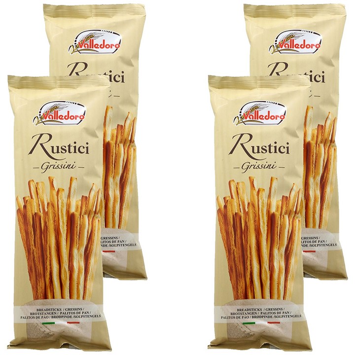 발레도로 그리시니 루스티치 막대과자, 100g, 4개