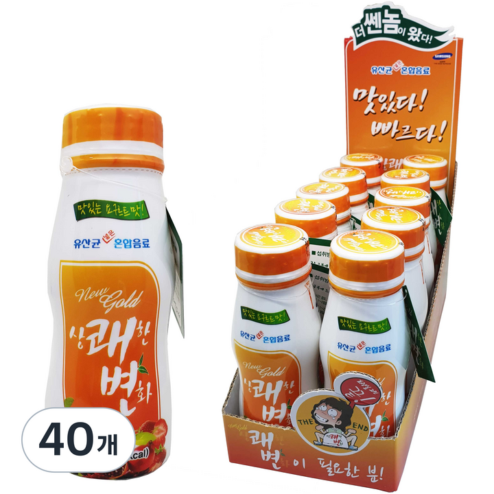 네오팜 뉴골드 상쾌한변화 요구르트맛 음료, 145ml, 40개