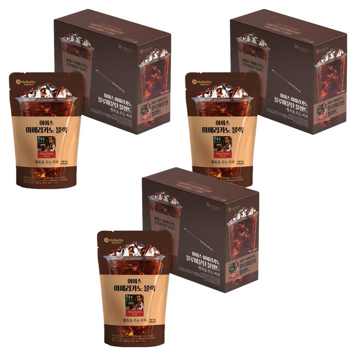 맥널티커피 아이스 아메리카노 블랙, 190ml, 30개