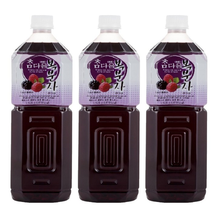 파낙스 참다음 복분자 음료베이스, 1.5L, 3개