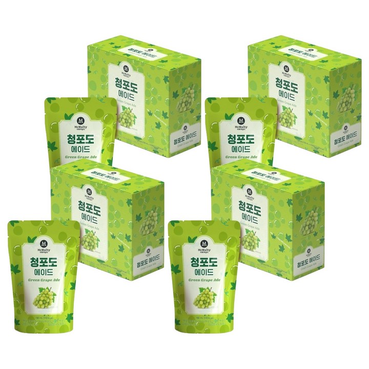 맥널티커피 청포도 에이드, 190ml, 40개