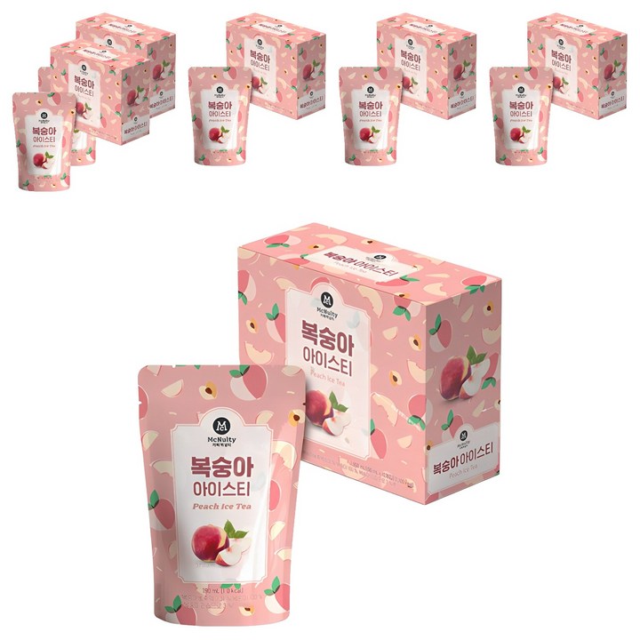 맥널티커피 복숭아 아이스 티, 190ml, 60개