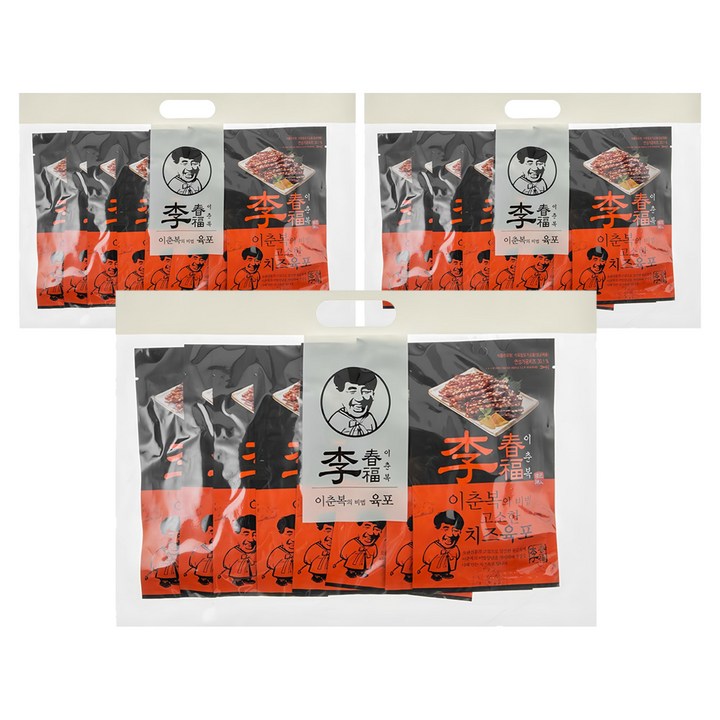 이춘복육포 비법 고소한 치즈육포, 30g, 24개