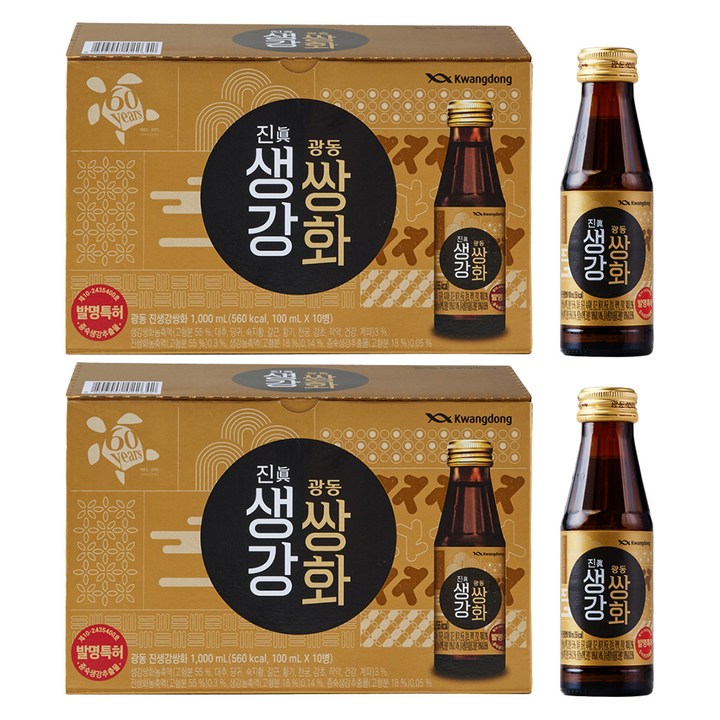 광동제약 진생강 쌍화, 100ml, 20개