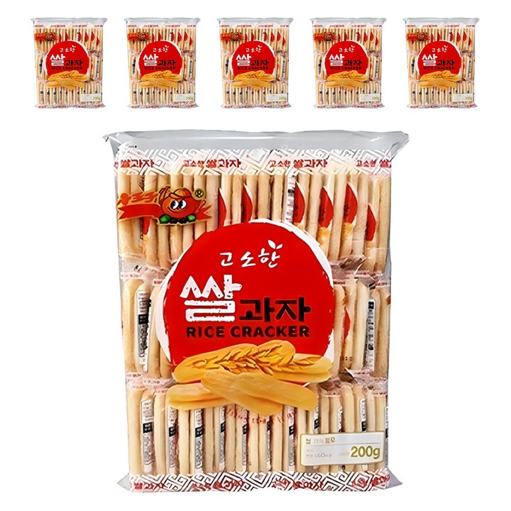 고소한 쌀과자, 200g, 6개