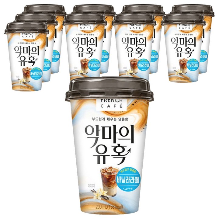 프렌치카페 악마의 유혹 바닐라라떼, 10개, 200ml
