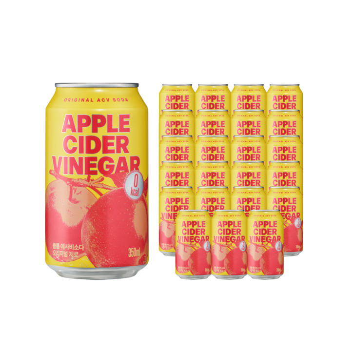 클룹 애사비소다 오리지널 제로 탄산음료, 24개, 350ml