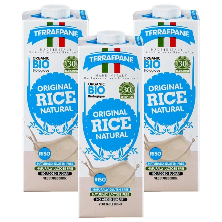 테라에판 유기농 라이스 드링크, 3개, 1L