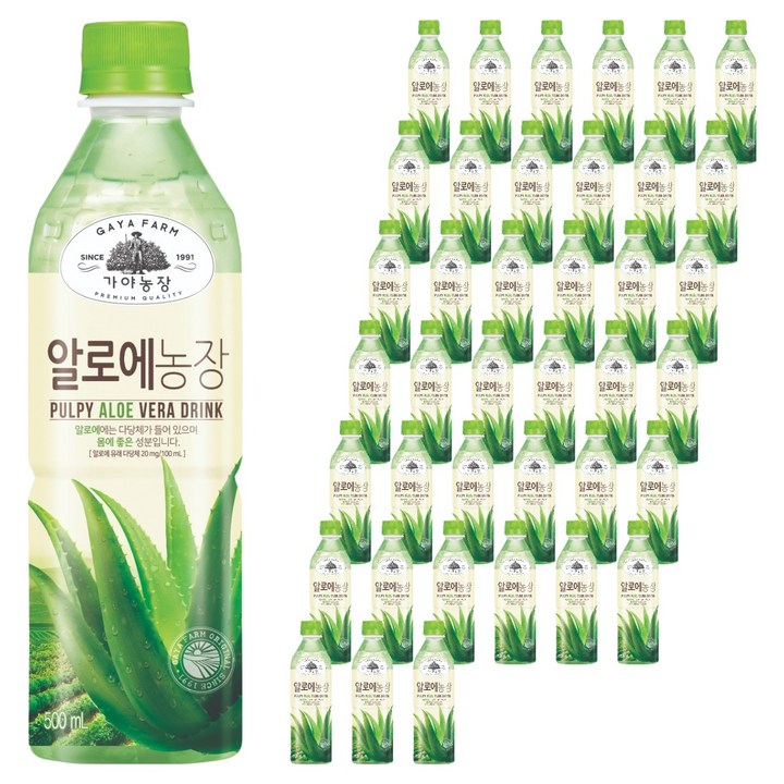 가야농장 알로에 음료, 500ml, 40개