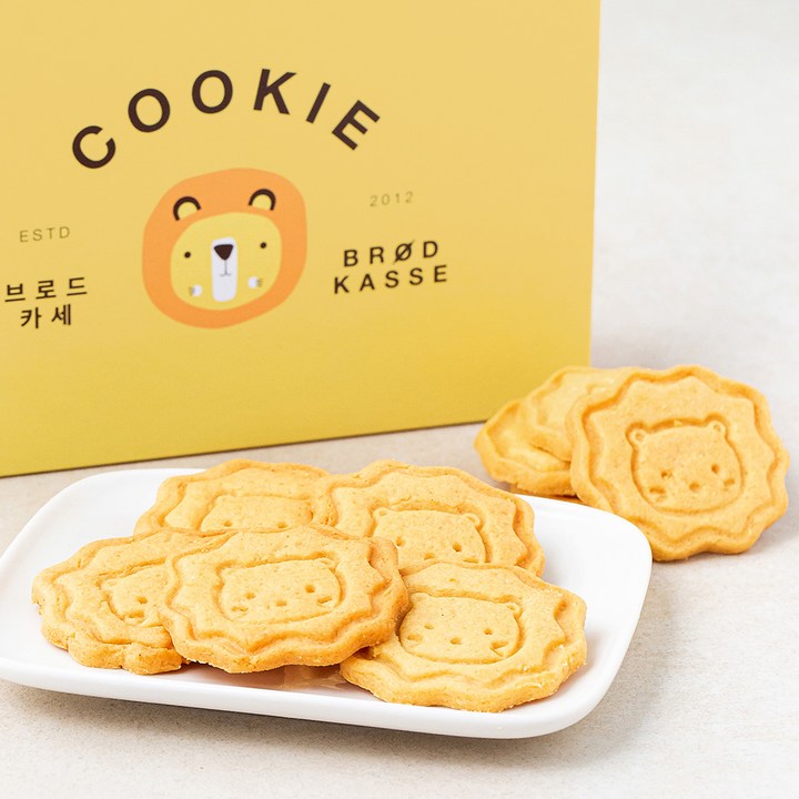 브로드카세 레몬 사자 쿠키, 180g, 1개입, 1개