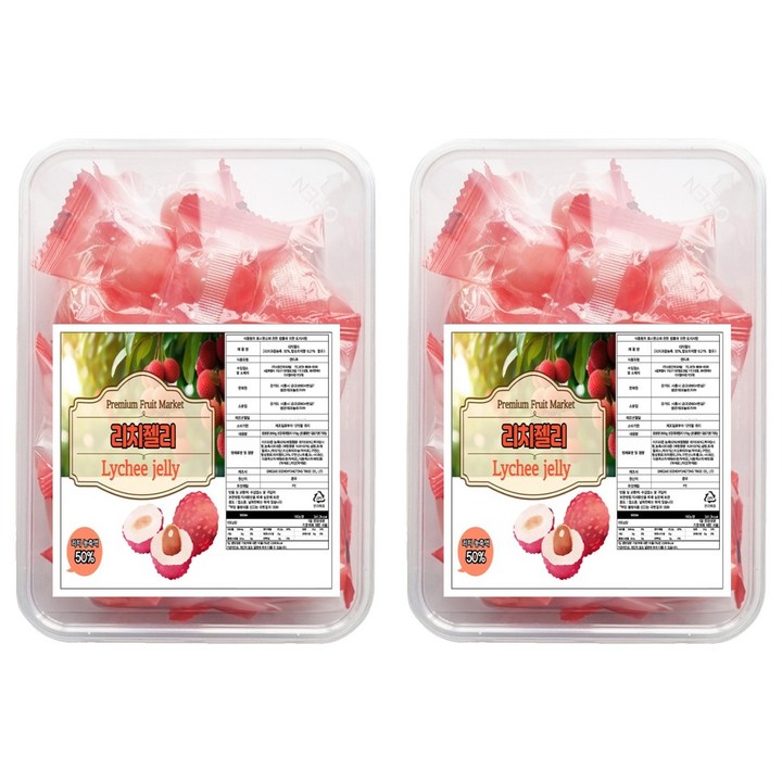 데일드 탱글 젤리 리치맛, 200g, 2개
