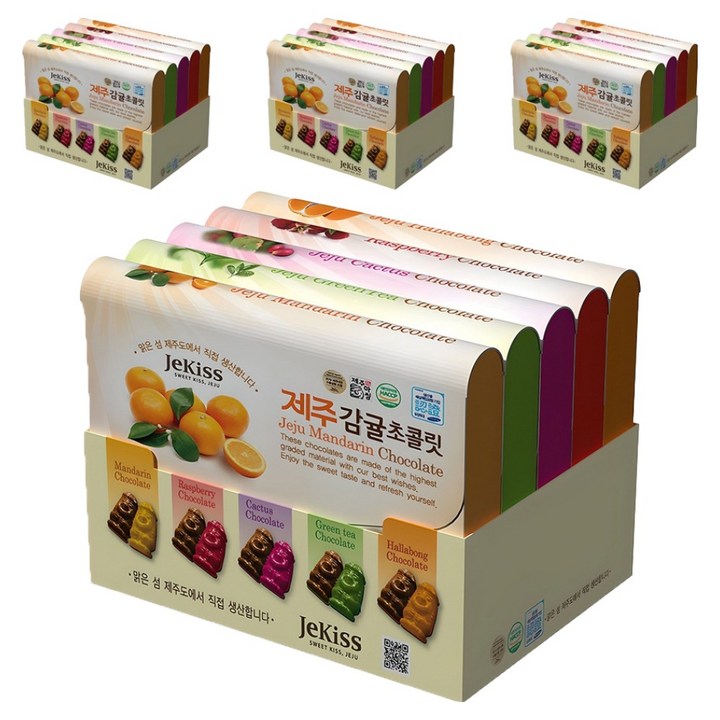 제키스 제주 종합 초콜릿 5종 세트, 175g, 4세트