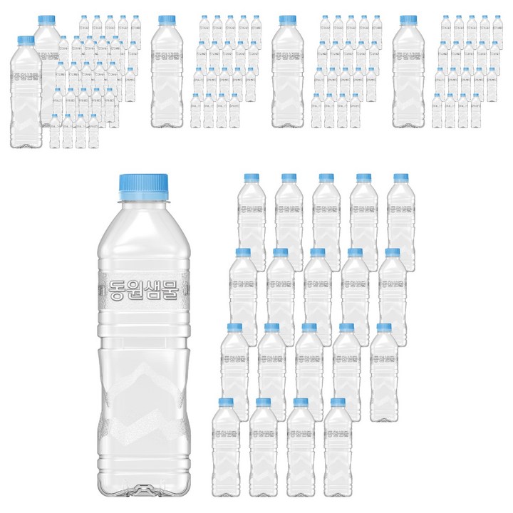 동원샘물 생수 무라벨, 500ml, 120개