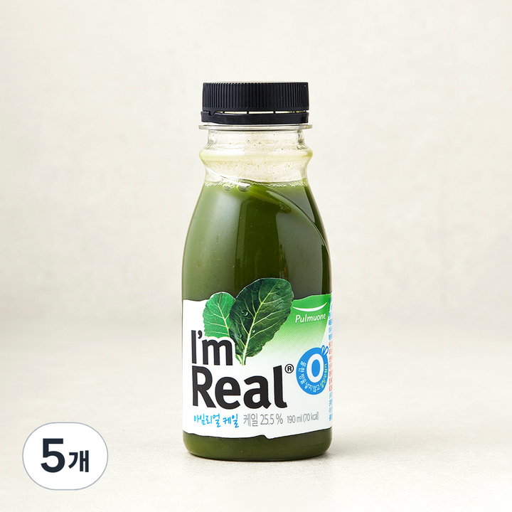 풀무원 아임리얼케일 주스, 190ml, 5개
