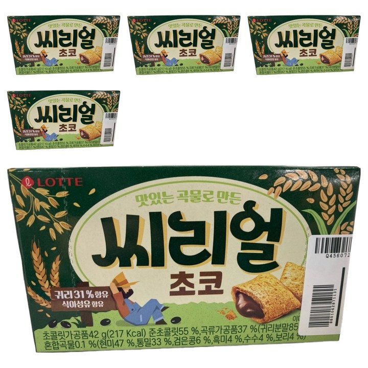 롯데웰푸드 씨리얼 초코, 42g, 5개